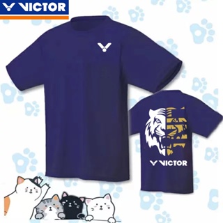 Victor 2024新款YY羽毛球服運動T恤速乾比賽短袖運動服乒乓球T恤透氣舒適比賽