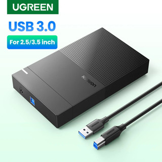 ♞,♘Ugreen 硬碟盒 3.5 2.5 SATA 轉 USB 3.0 適配器外接硬碟盒讀卡器適用於 SSD 磁碟硬碟