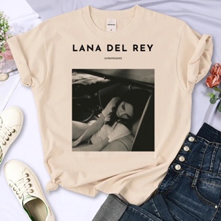 Lana Del Rey 上衣女動漫 T 恤女設計師圖形衣服