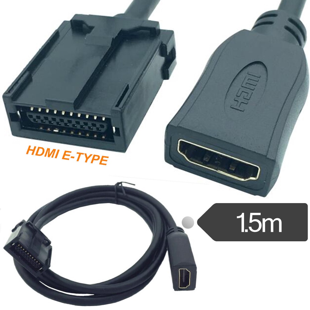 信號轉換線 HDMI E TYPE HDMI車用高清音專用線 hdmi E type to HDMI AF PC cab