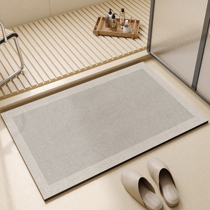 浴室速乾地墊 硅藻泥吸水墊 衛生間門口 耐髒地毯 防滑防摔腳墊 矽藻土軟墊 客制