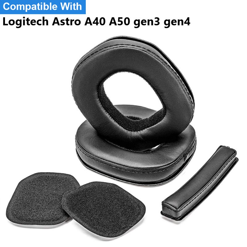 [Avery] 1set 替換耳機耳墊適用於羅技 Astro A50 gen3 gen4 A40 耳機耳墊墊海綿耳機耳罩