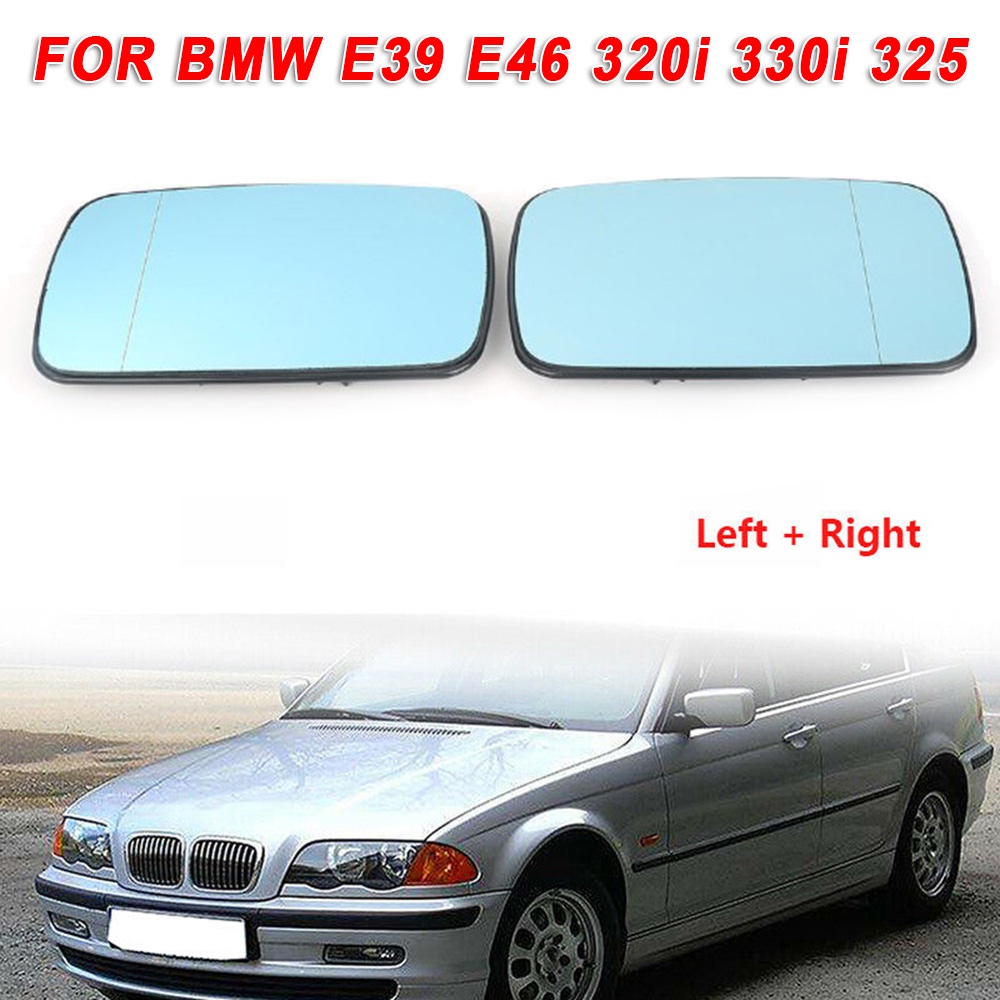 BMW [SIP-KNWH-TW]1 對後視鏡玻璃藍色加熱適用於寶馬 E39 E46 320i 330i 325-新合