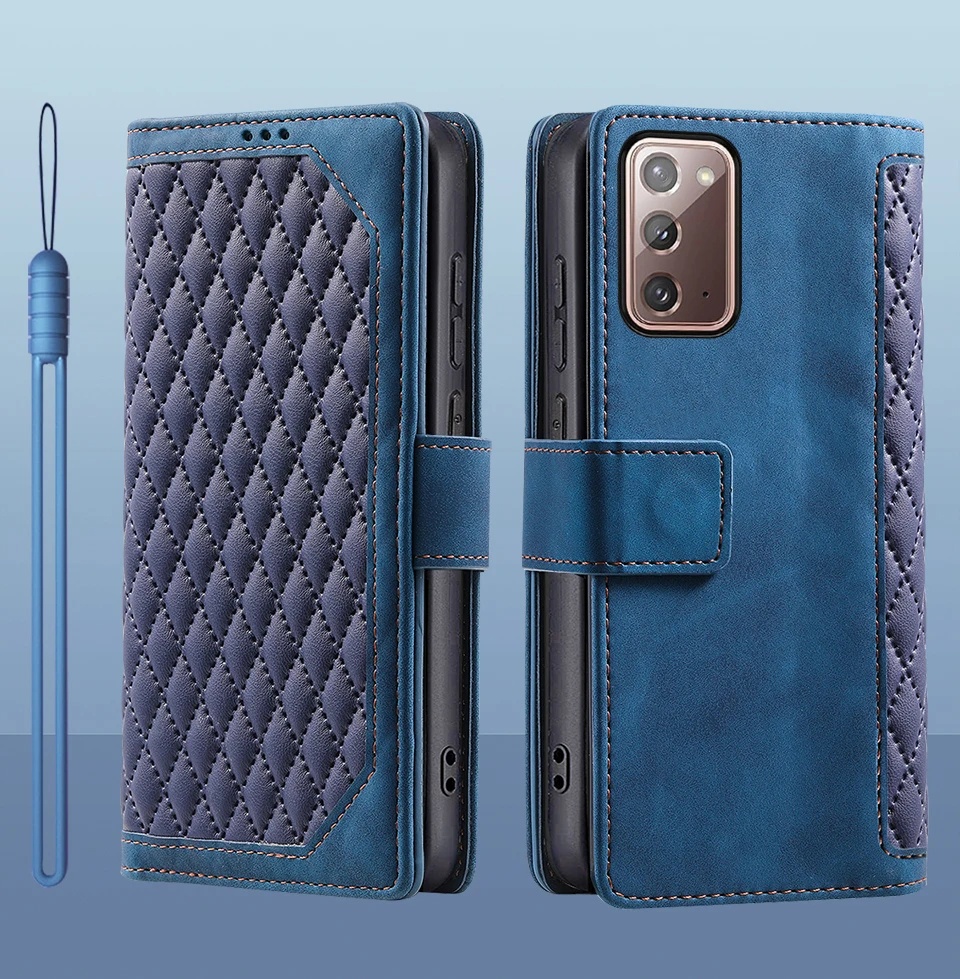 SAMSUNG 適用於三星 Galaxy Note 20 手機殼磁性翻蓋錢包書翻蓋皮革卡套保護套適用於三星 Note 2
