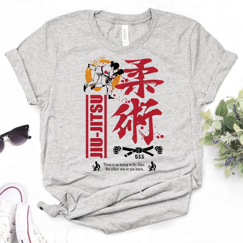 Bjj Jiu Jitsu Tee 女式原宿 t 恤女孩平面設計師街頭服飾