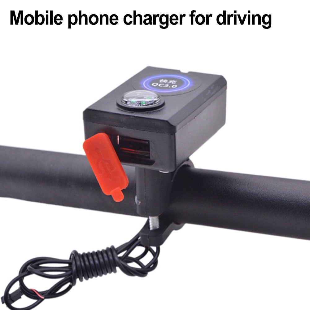 【SIP-KNWH-TW】電動自行車踏板車30W充電器適用於36-48V電池手機USB適配器-運動-