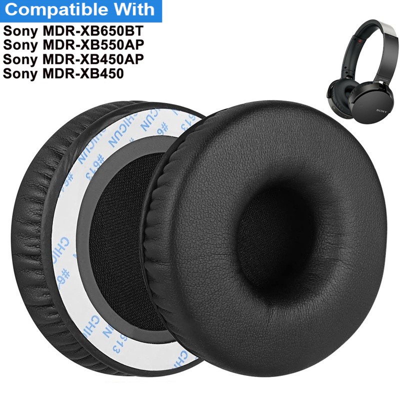 適用於索尼 MDR-XB650BT MDR-XB550AP MDR-XB450AP MDR-XB450 耳機替換耳墊軟泡