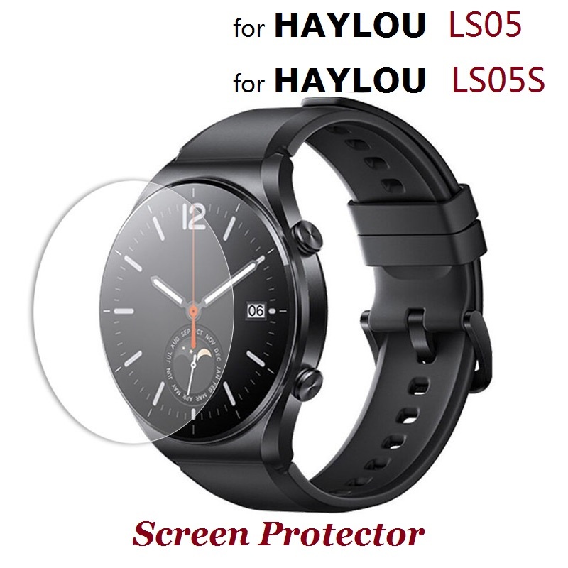 XIAOMI 3 件裝智能手錶屏幕保護膜適用於小米 Haylou RT LS05S 鋼化玻璃防刮保護膜適用於 Haylo