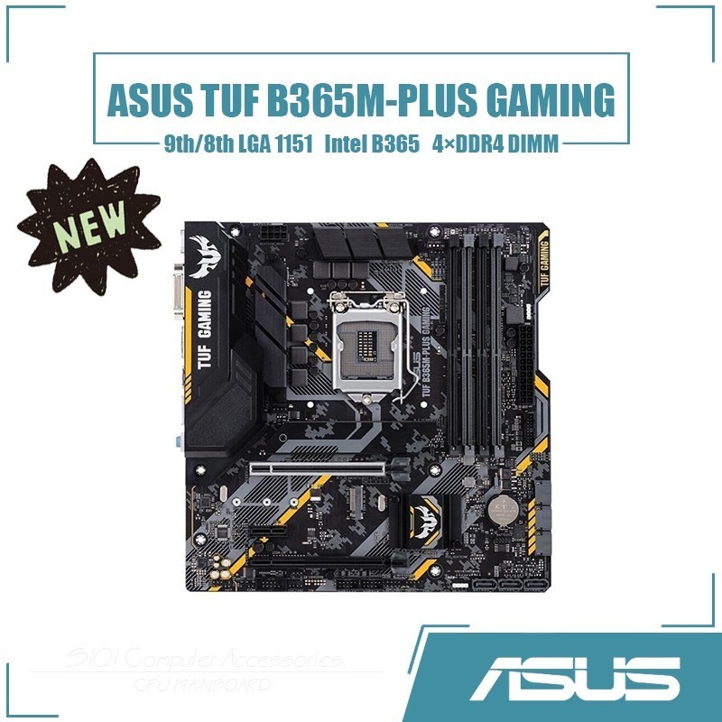 英特爾 [新] 華碩 TUF B365M-PLUS GAMING 電腦主板 LGA 1151 DDR4 64