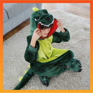 Kigurumi Dinosaur Stitch 皮卡丘熊貓長頸鹿獨角獸連體衣兒童兒童動物連身衣女孩男孩睡衣服裝