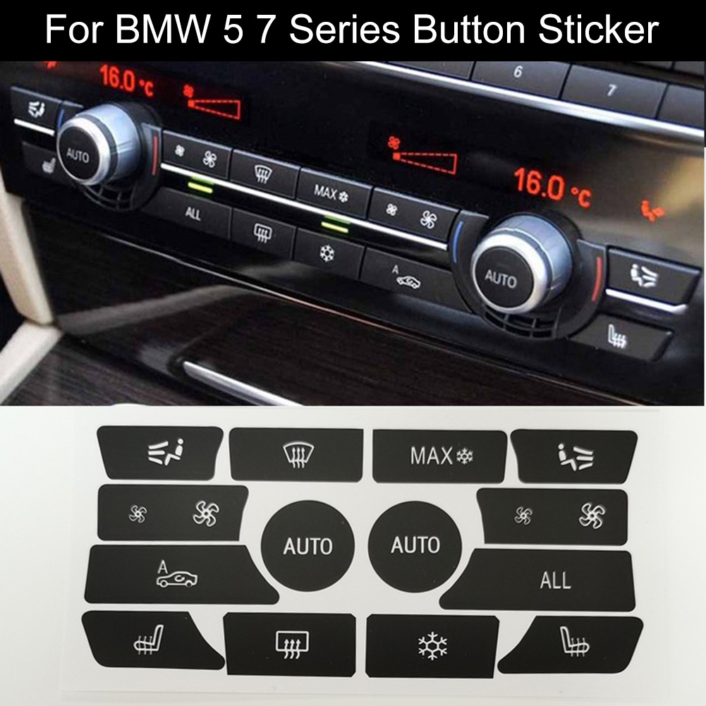 BMW 快速交貨適用於寶馬 5 系 7 系 x6 F10 空調按鈕面板維修貼紙
