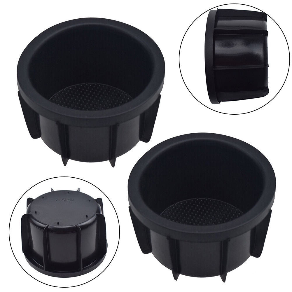 【十一月熱銷】2 件控制台盒杯架插入黑色適用於豐田 Rav4 06-12 55618-42040