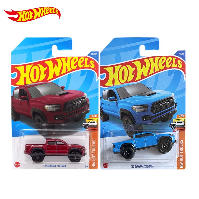 豐田 Wheels '20 Toyota Tacoma 藍色紅色 72/250 Hot Trucks 4/10 1:64