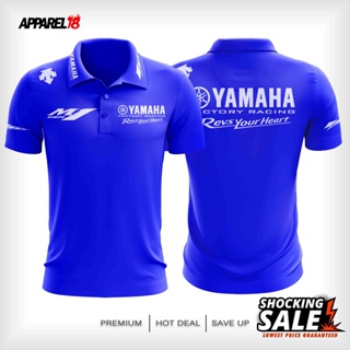 山葉 Polo 衫 Yamaha Factory Racing MotoGP 藍色 2024 新款夏季