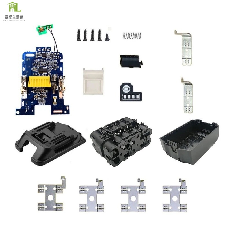 【霖記生活館】 鋰離子電池盒充電保護電路板標籤盒適用於牧田 18V BL1830 3.0Ah 5.0Ah LED 電池指