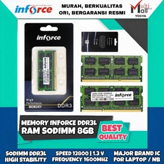 ♞,♘記憶體 Inforce RAM 8GB DDR3L Sodimm Speed 12800 適用於筆記本電腦 1600