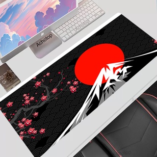 日式櫻花富士山風格滑鼠墊桌墊遊戲配件地毯鍵盤墊