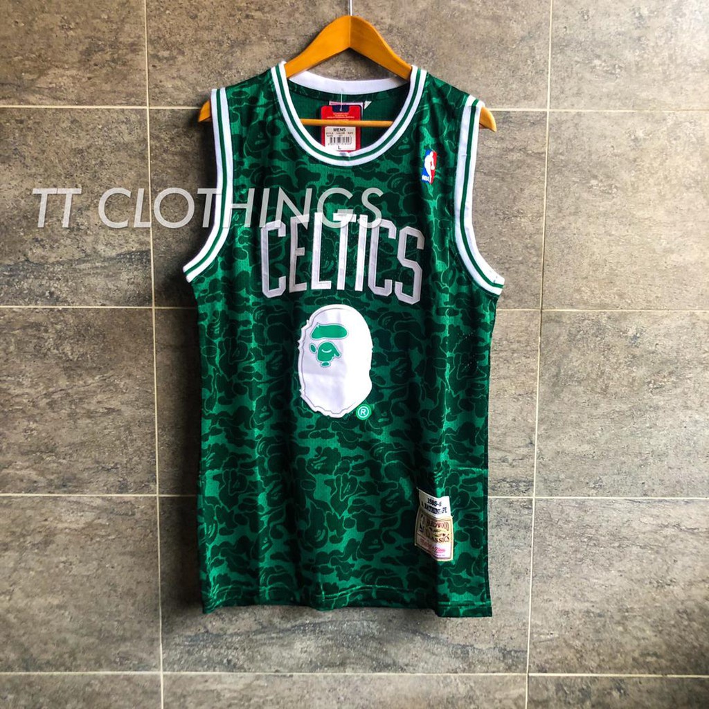 Bape 93 Aape 波士頓凱爾特人隊綠色 NBA 籃球球衣背心