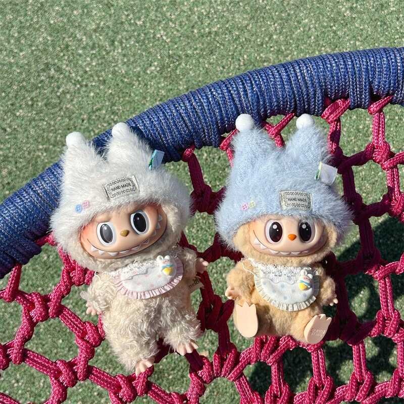 拉布佈衣服 拉布佈配飾 娃娃衣服 拉布佈周邊 labubu帽子泡泡瑪特盲盒掛件搪膠臉公仔一二代拉布布換裝娃衣配飾 a2b