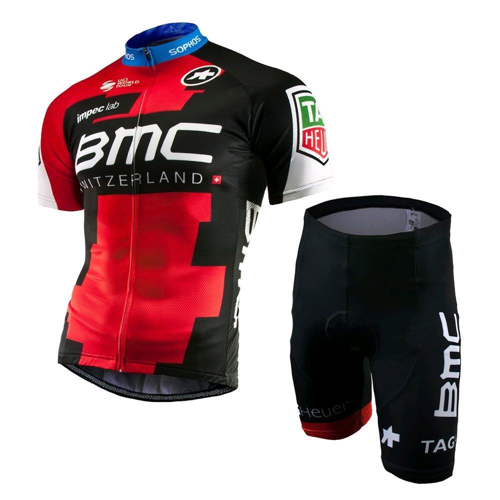 BMC夏季新款騎行服套裝男款短袖短褲套裝透氣山地車腳踏車