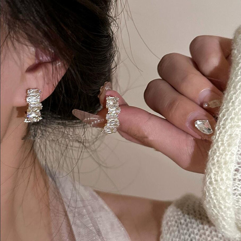 韓版耳環女 時尚個性百搭c形耳環飾品