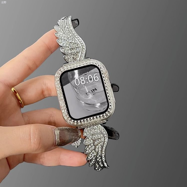 適用iwatch8錶帶蘋果手錶7腕帶金屬6不鏽鋼apple watch5/4高級