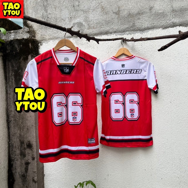 2024 Choii Baju T 恤 NFL Jersey 定制球衣 Lelaki 病毒 tiktok 球衣復古領球衣