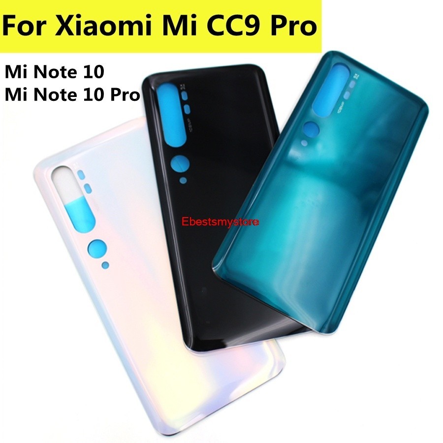 XIAOMI MI Ebsmy-6.47 適用於小米 Mi Note 10 Pro 電池蓋 CC9 Pro 後玻璃門外殼