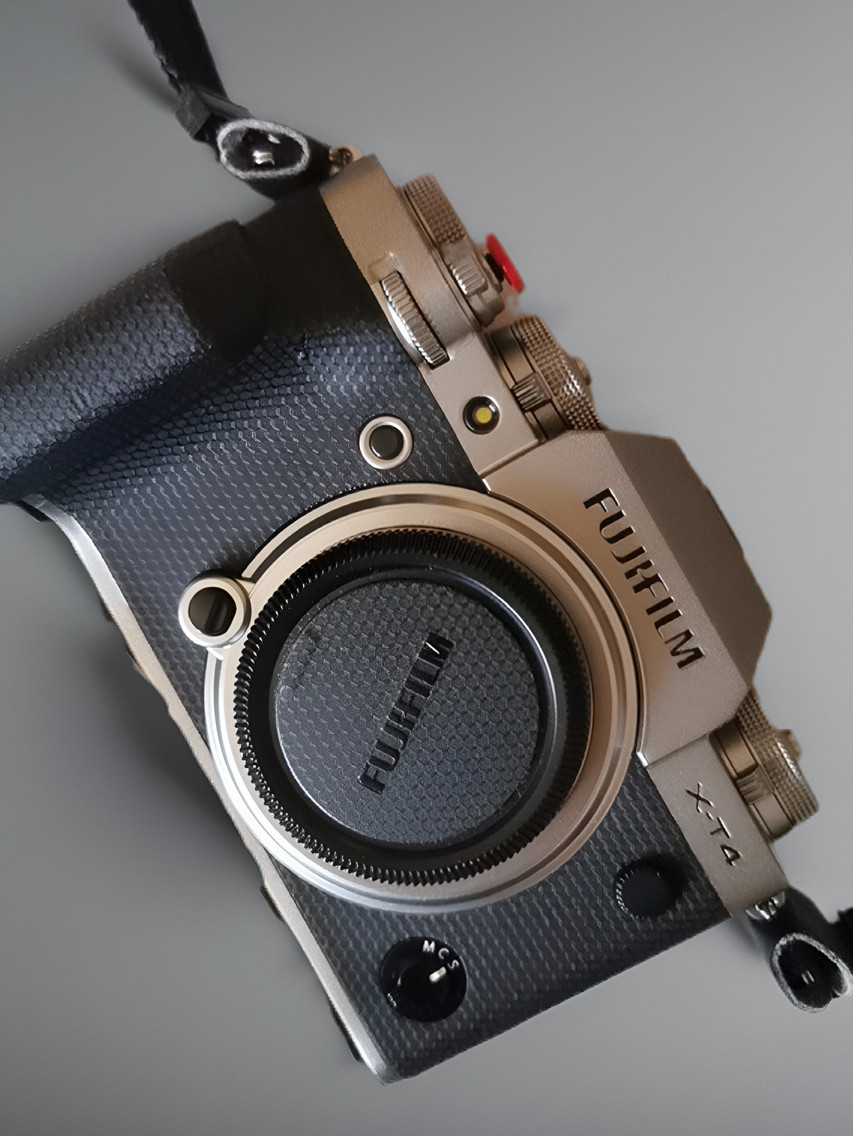適用富士XT4 銀色貼紙相機貼膜X T4機身保護膜XT4配件 帖皮