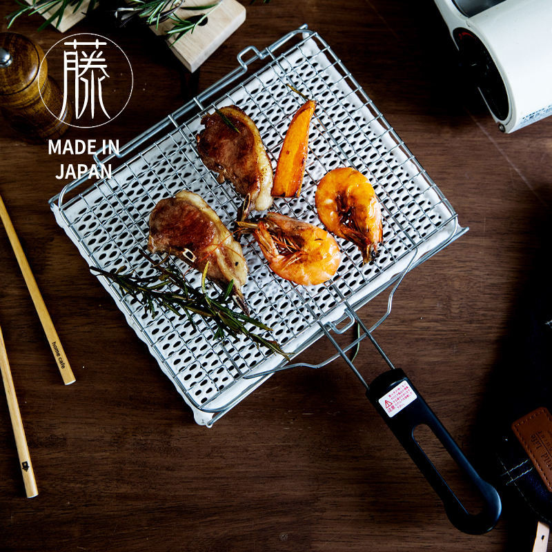 現貨 日本進口直火陶瓷家用燒烤網日式烤麵包吐司年糕烤魚燃氣用烤網架