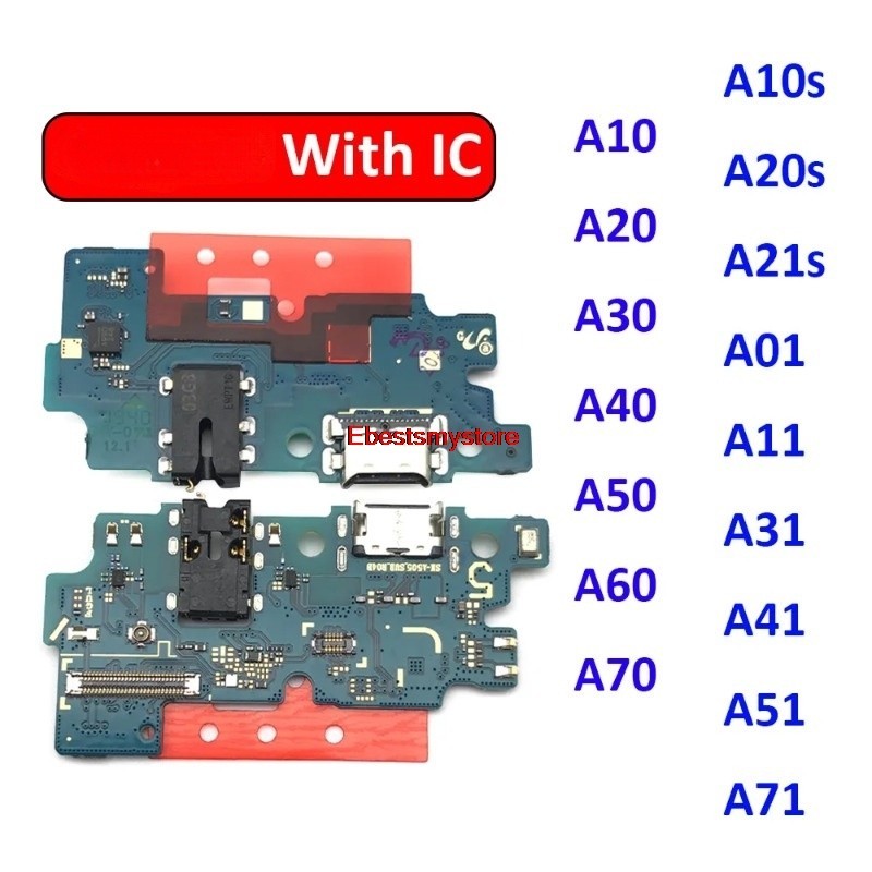 SAMSUNG Ebemy-原裝 USB 充電器充電端口底座連接器板排線適用於三星 A50 A505 A10 A20 A