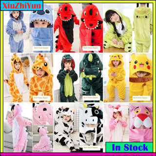 Kigurumi Dinosaur Stitch 皮卡丘連體衣睡衣 2024 兒童兒童動物連身衣女孩男孩角色扮演睡衣動漫
