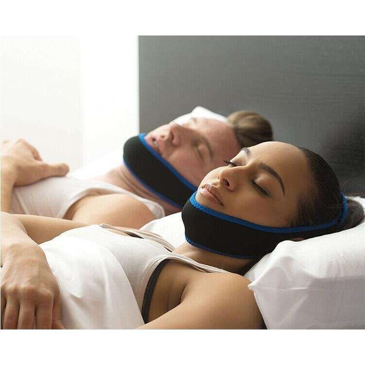 防打鼾止鼾帶下巴託帶阻鼾器男女士專治療睡覺打呼嚕貼呼吸機