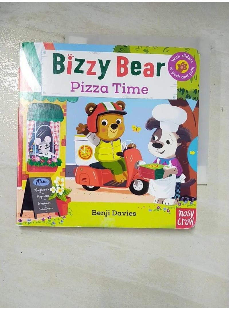 硬頁遊戲書Bizzy Bear: Pizza Time_Benji Davies【T1／少年童書_A5L】書寶二手書