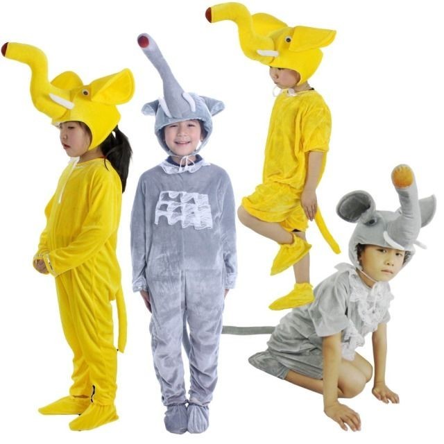 現貨 六一兒童節動物表演服裝大象表演服裝幼兒園男女童卡通造型動物服