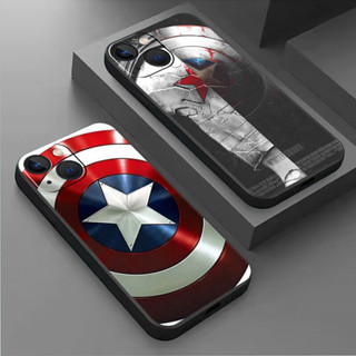 Marvel Hero 美國隊長手機殼 Iphone 14 Pro Max 15 11 8 Plus 7 6s Se X