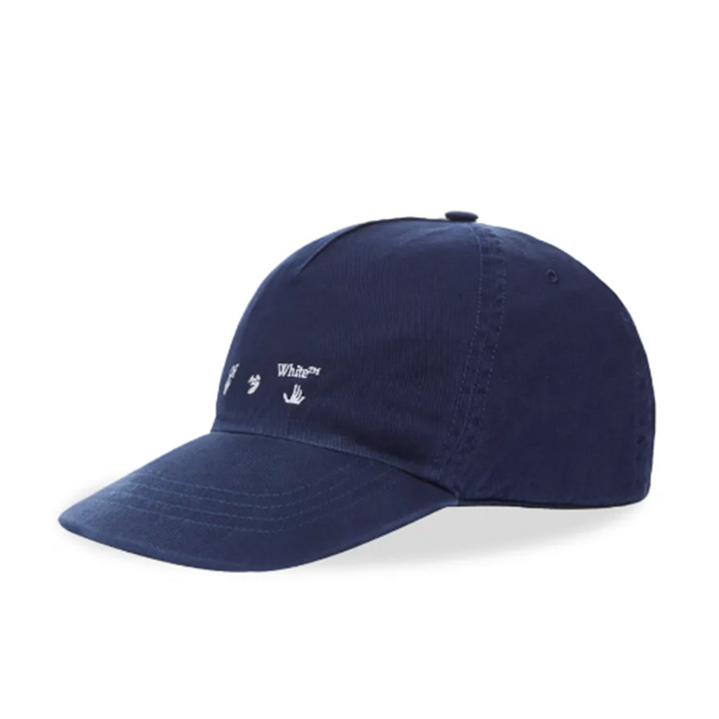 [FLOMMARKET] OFF-WHITE OW LOGO BASEBALL CAP 老帽 藍色