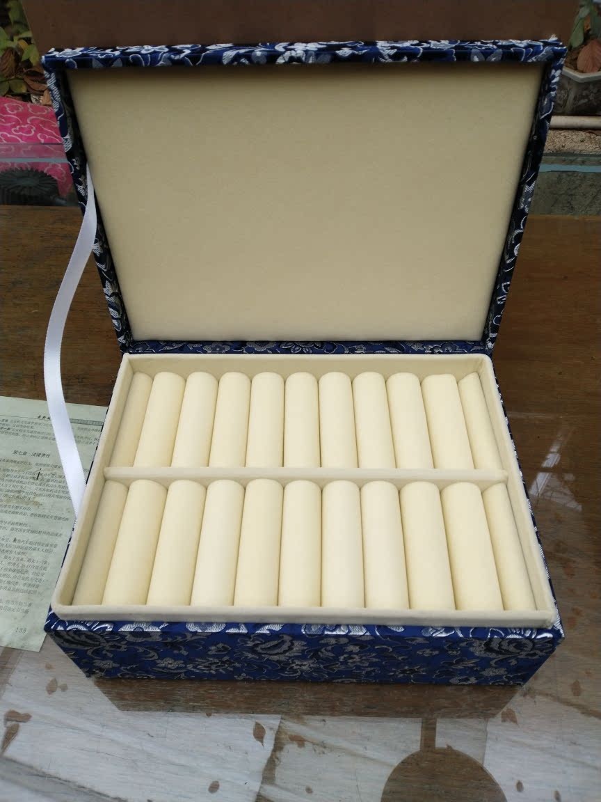 20位裝大容量手鐲盒錦盒高檔翡翠玉鐲收納盒收藏展示盒木盒包郵