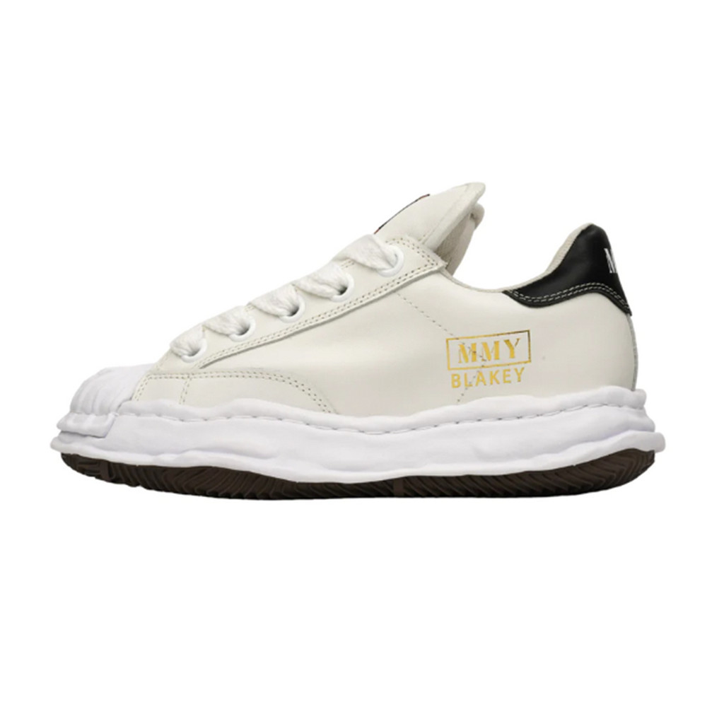 [FLOMMARKET] MMY "BLAKEY" Sole Leather Puffer Low-Top 厚鞋舌 白色