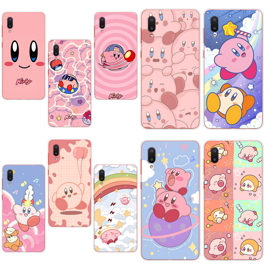 SAMSUNG 16x-kirby 適用於三星 Galaxy a02/m02 手機殼 TPU 軟矽膠保護殼手機殼