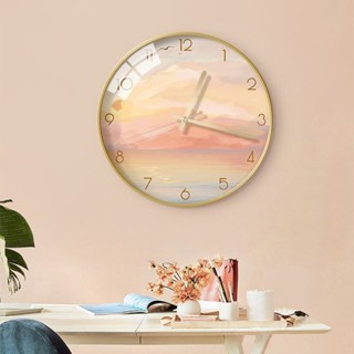 現代簡約客廳靜音時鐘創意個性時尚掛鐘藝術家餐廳臥室時鐘掛鐘