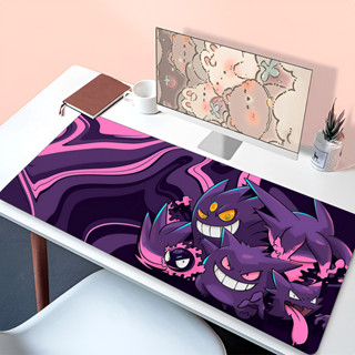 XXL Purple Gengar 滑鼠墊筆記本電腦 P- 遊戲配件滑鼠墊 PC 可愛動漫遊戲玩家鍵盤地毯卡哇伊桌墊地毯