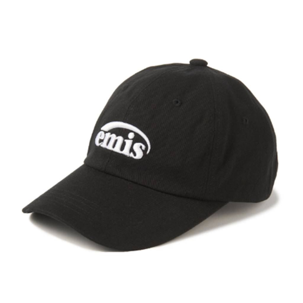 [FLOMMARKET] emis New Logo Emis Cap 電繡Logo 老帽 黑色