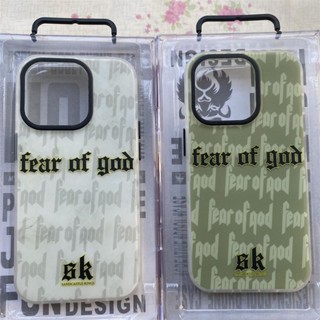 Fear OF GOD FOG 雙面塗層15大理石時尚品牌13 適用於蘋果IPhone 14 Promax手機殼12