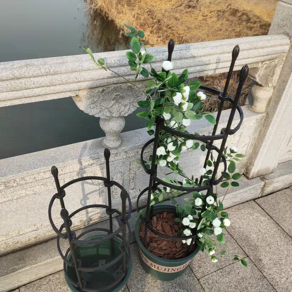 園藝花支架植物玫瑰爬藤花架攀爬桿鐵線蓮支撐固定番茄月季專用