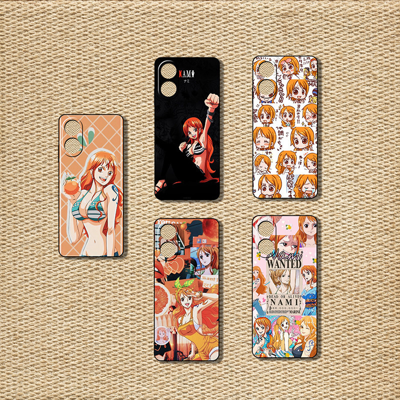 Oppo A94 A95 A96 F1S F3 F5 F1 Plus ONE PIECE Nami Soft 黑色手機殼