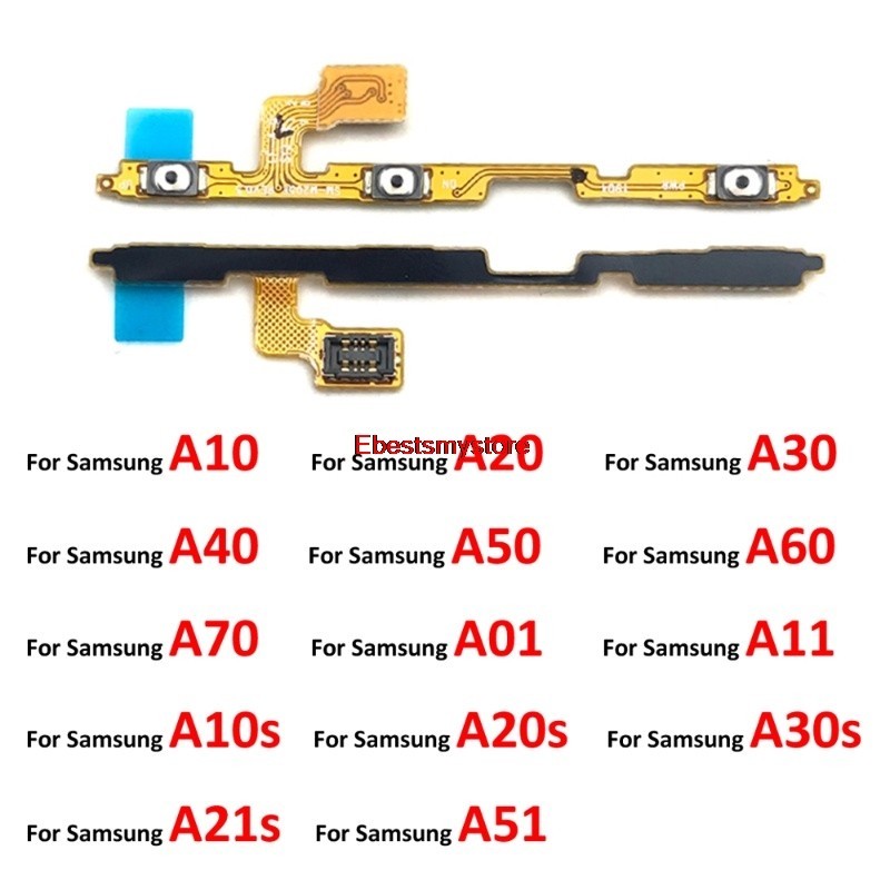 SAMSUNG Ebemy-volume 電源開關按鈕按鍵 Flex 適用於三星 A10 A20 A30 A40 A50