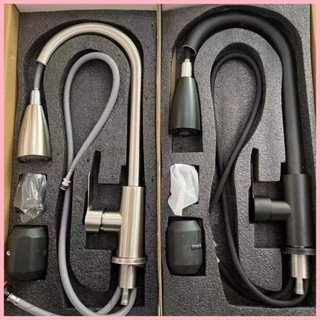 廚房抽拉式洗菜盆水龍頭家用不鏽鋼水槽伸縮洗碗池冷熱防濺水龍頭