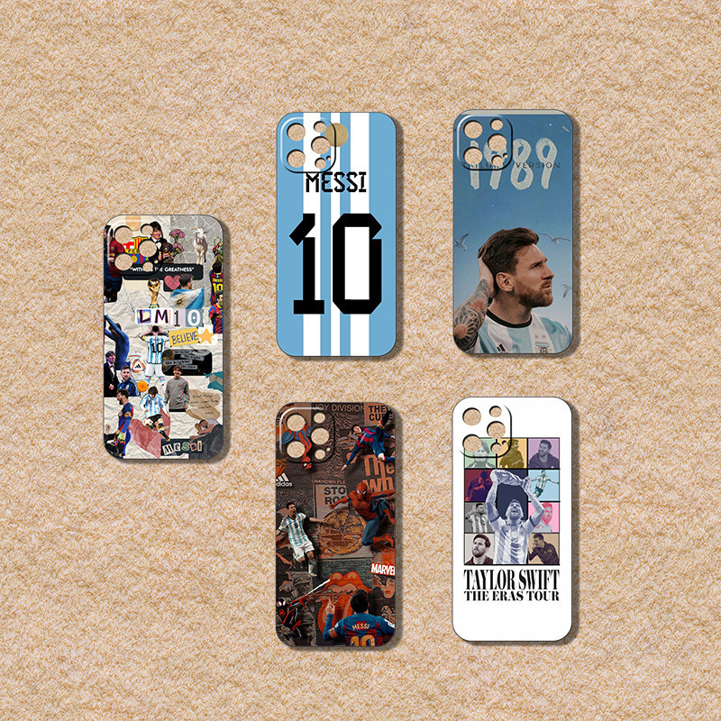 Iphone 14 15 Pro Max Plus Leo Messi 軟黑色手機殼防摔保護套