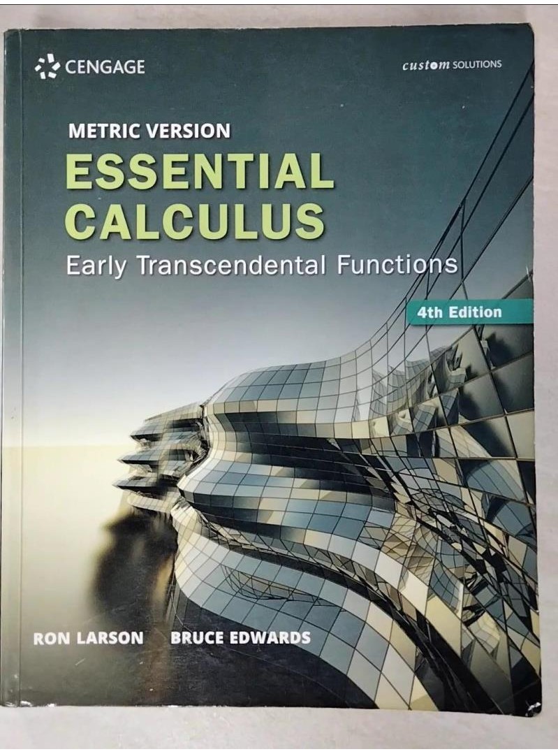 Essential calculus: early transcendental functions_Ron Larson, Bruce H. Edwards[作]【T1／大學理工醫_DUW】書寶二手書